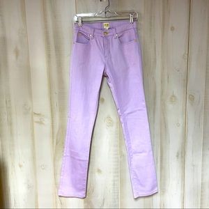 Boo Gemes Purple Cotton Jeans Sz 0 Lilac Lavender